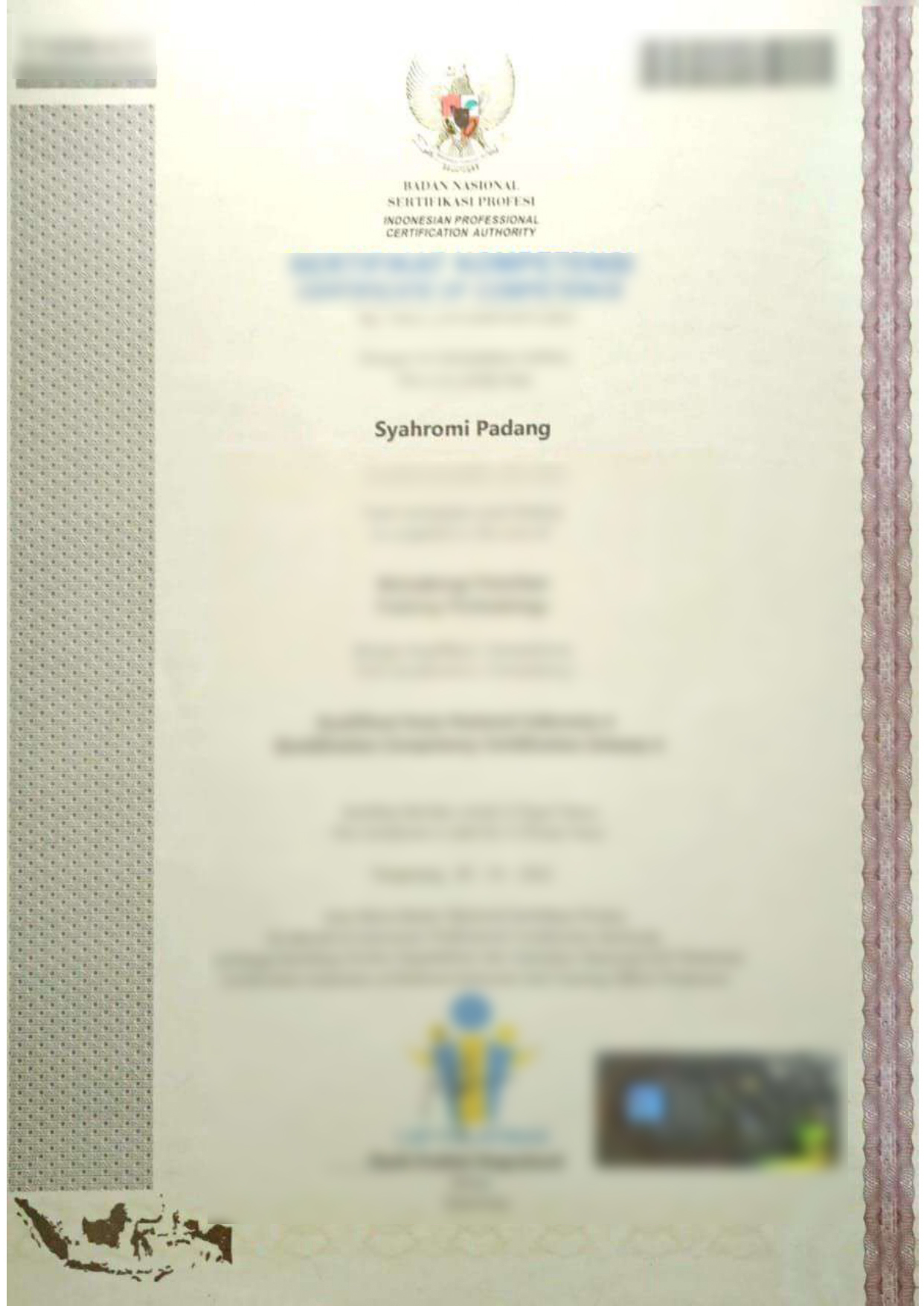 Training Certificate